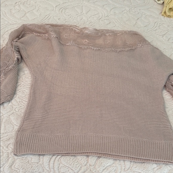 Chic Lace Accent Women's Cardigan - Lavender - Picture 8 of 8